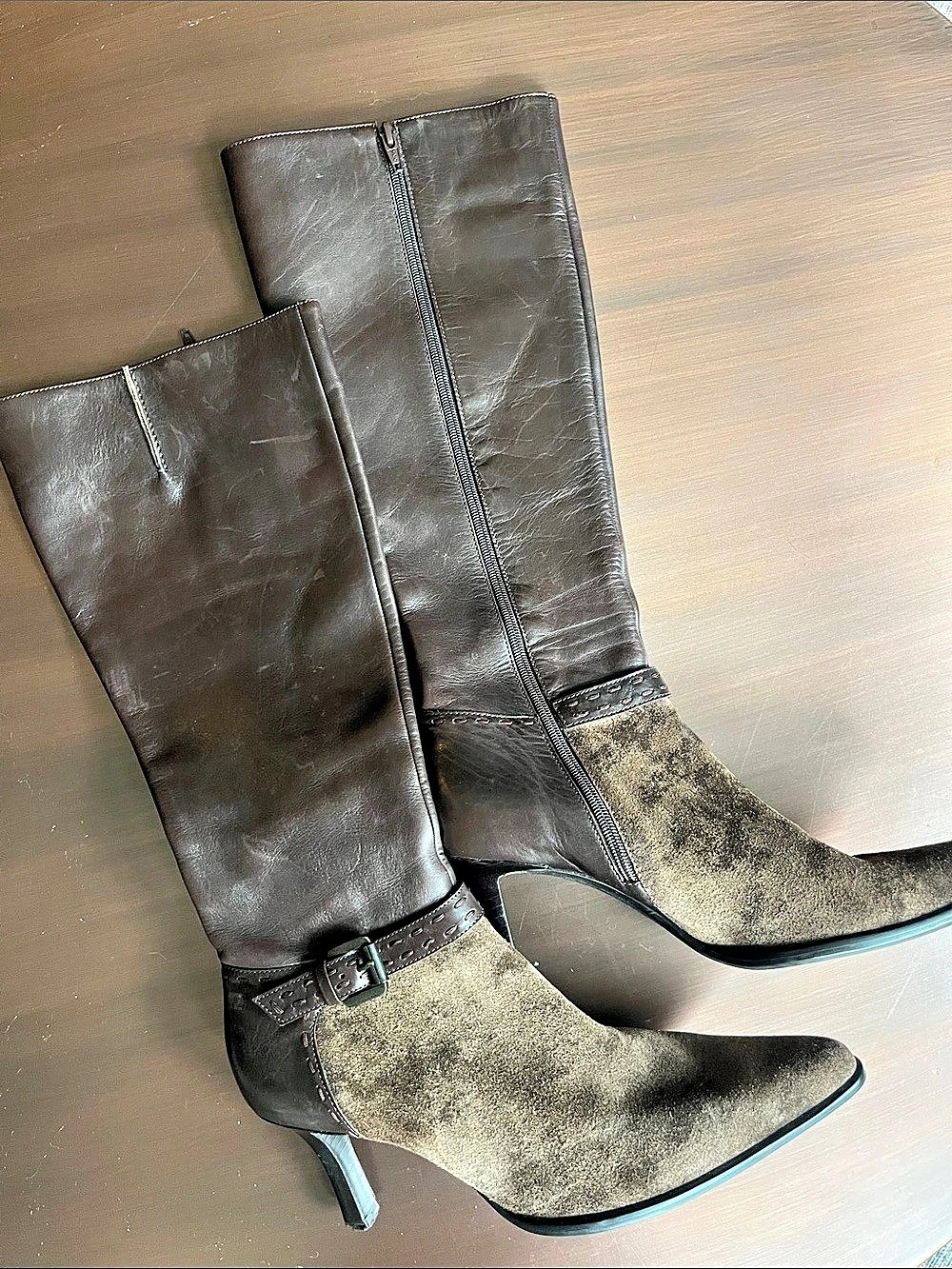 Franco Sarto Heeled Boots in Brown